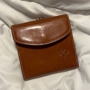 Patricia Nash Cognac Leather Trifold wallet